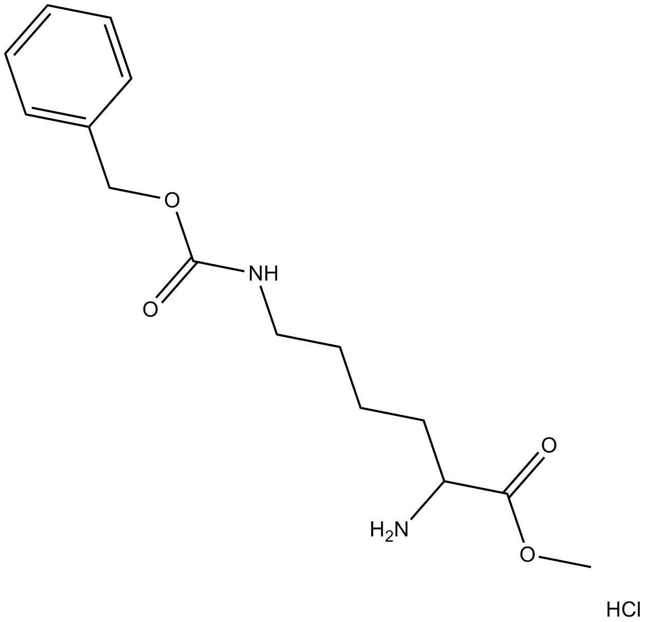 H-Lys(Z)-OMe·HCl Chemische Struktur
