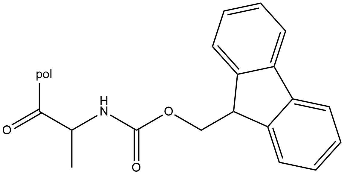 Fmoc-Ala-Wang resin  Chemical Structure