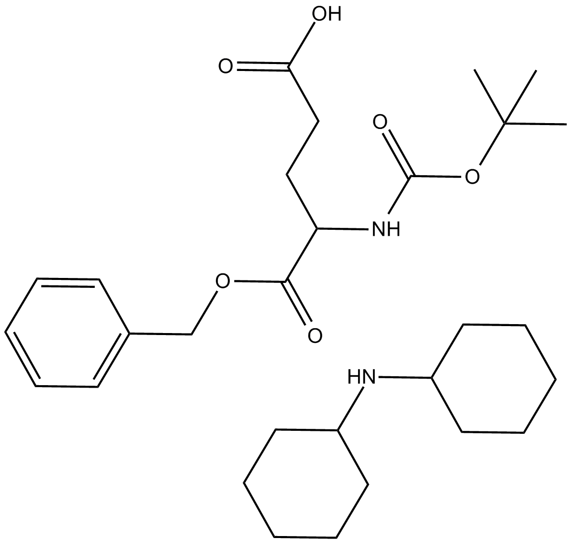 Boc-Glu-OBzl.DCHA Chemische Struktur