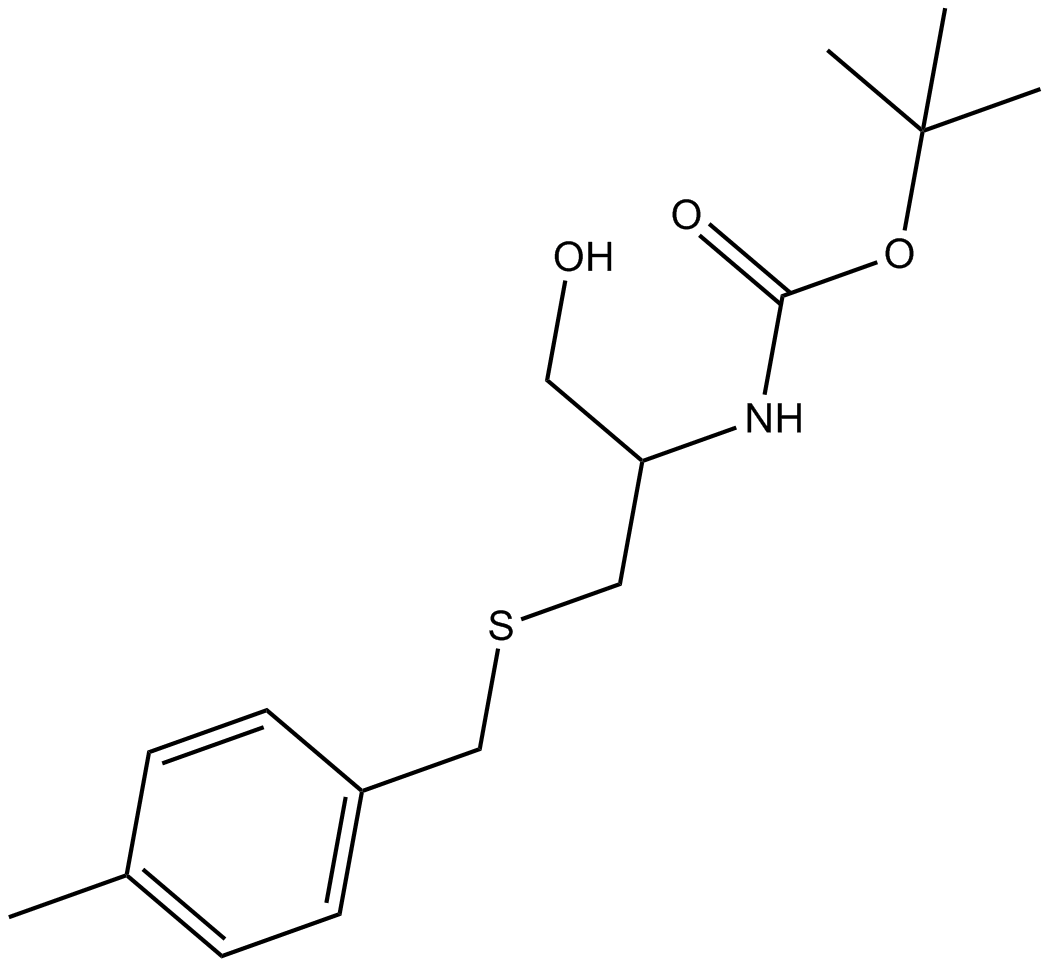 Boc-D-Cysteinol(pMeBzl) 化学構造