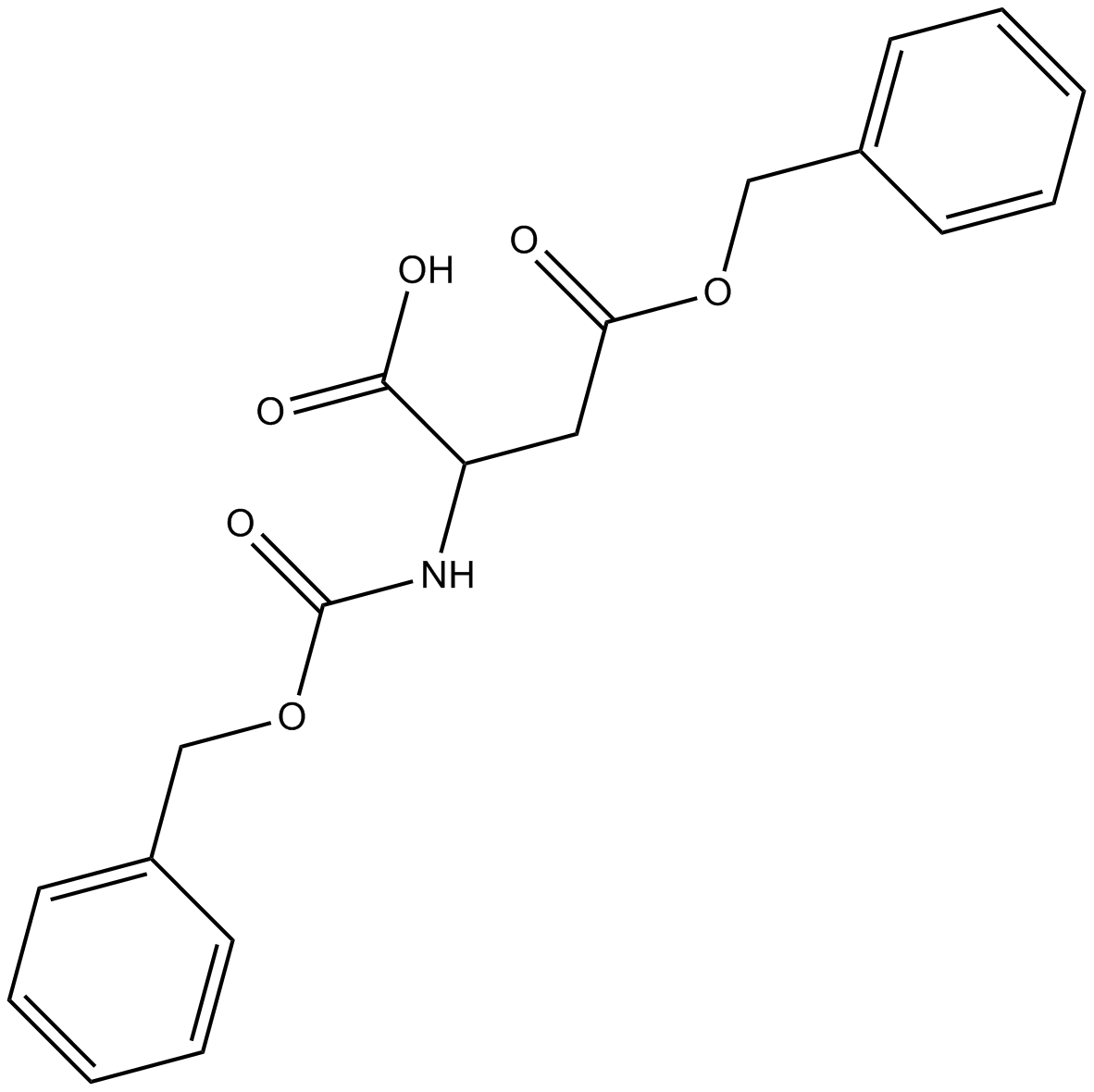 Z-Asp(OBzl)-OH Chemische Struktur