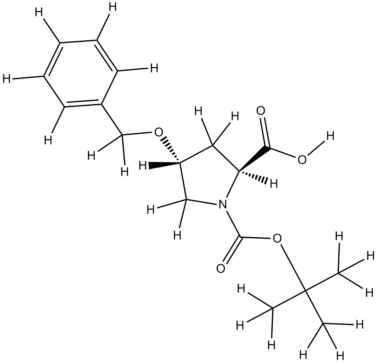 Boc-Hyp(Bzl)-OH.DCHA  Chemical Structure