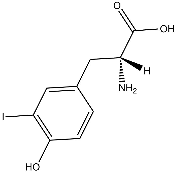 H-D-Tyr(3-I)-OH 化学構造
