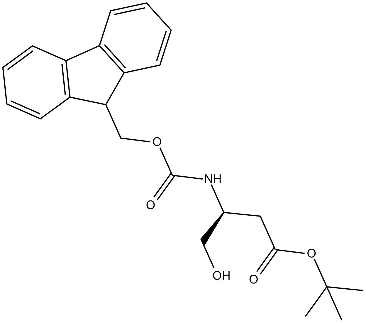 Fmoc-Aspartimol(OtBu) Chemische Struktur