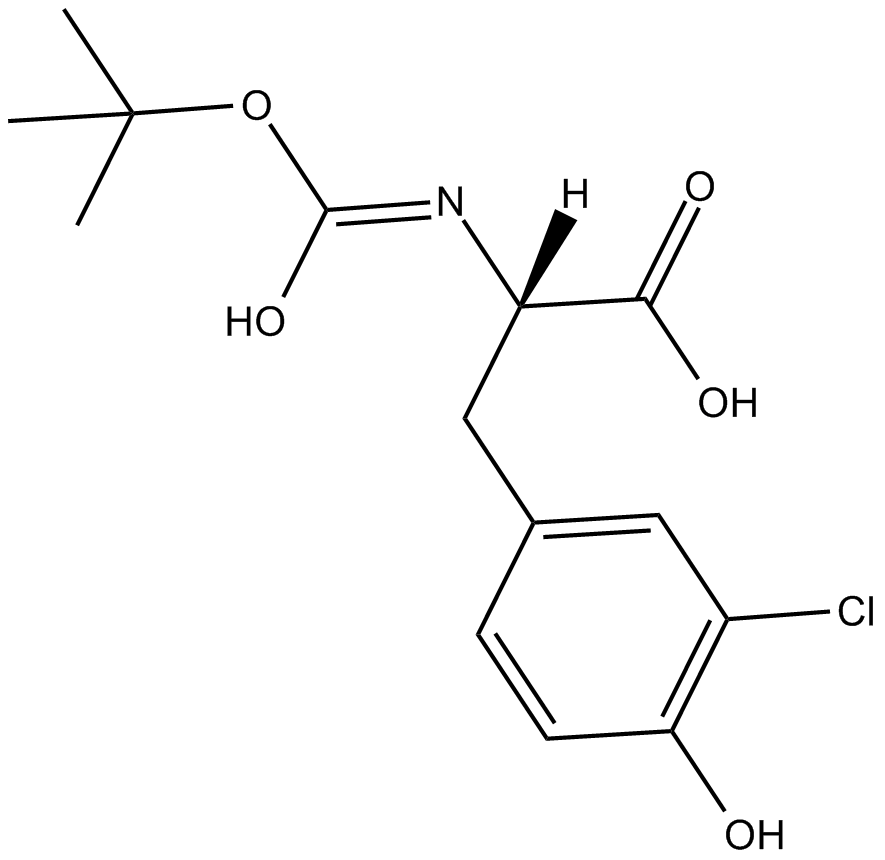 Boc-Tyr(3-Cl)-OH Chemische Struktur