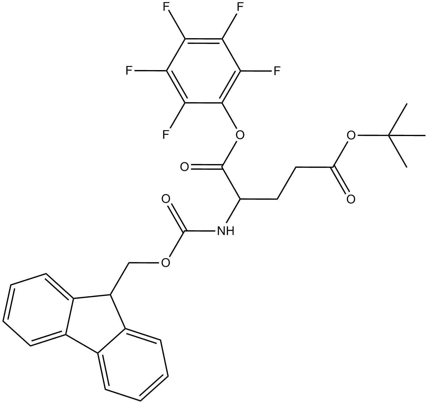 Fmoc-D-Glu(OtBu)-OPfp  Chemical Structure