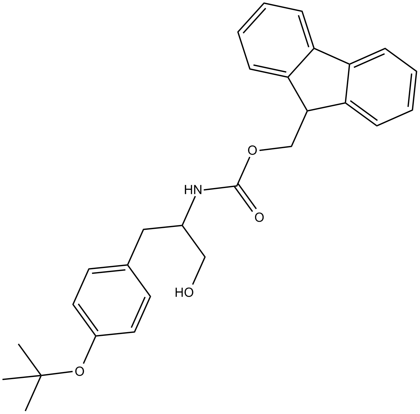 Fmoc-Tyrosinol(tBu)  Chemical Structure