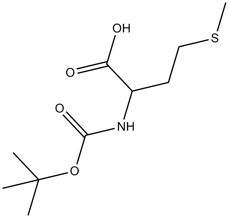 Boc-D-Met-OH 化学構造