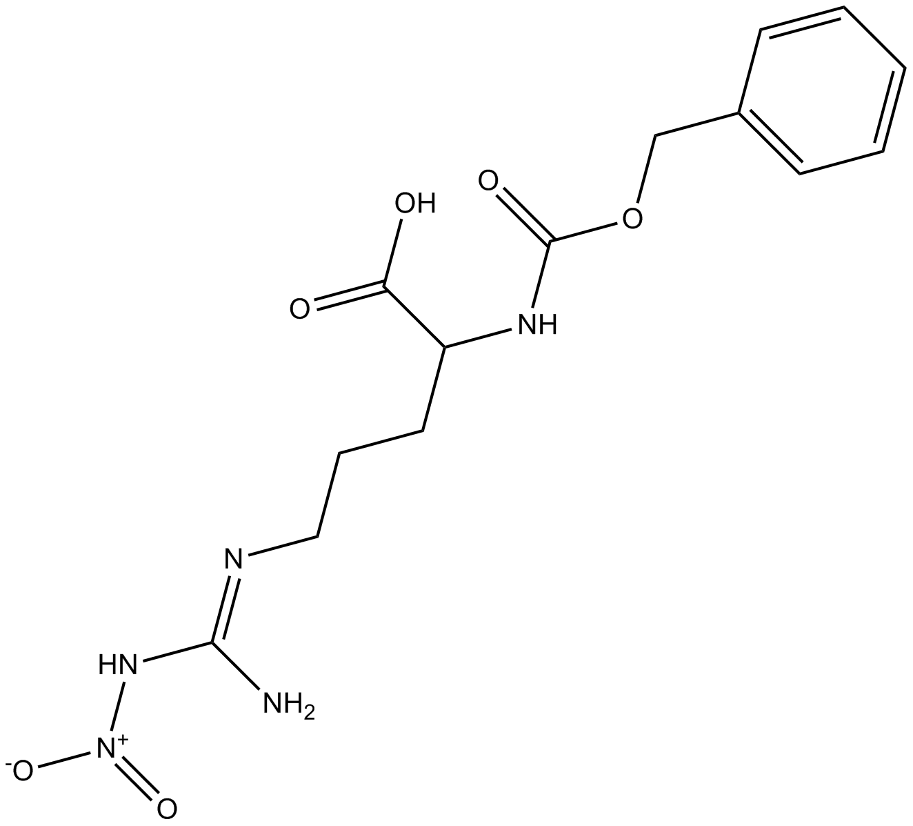 Z-Arg(NO2)-OH 化学構造
