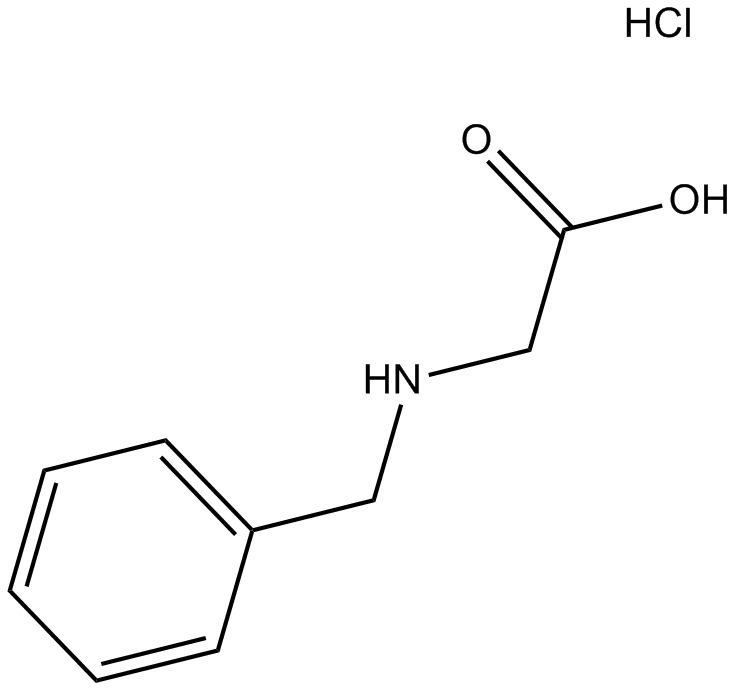 Bz-Gly-OH.HCl 化学構造