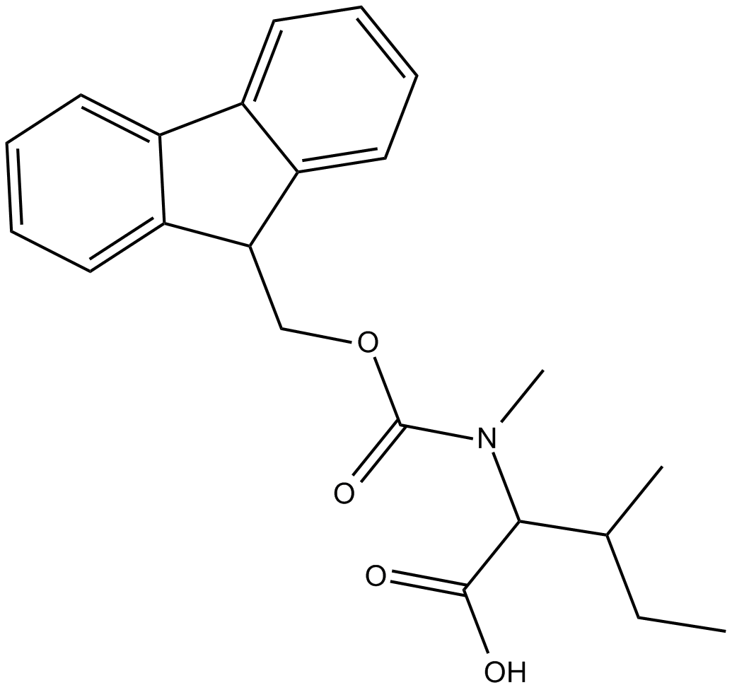 Fmoc-N-Me-Ile-OH Chemische Struktur