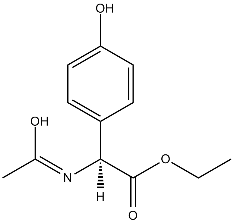 Ac-Phg(4-OH)-Oet 化学構造