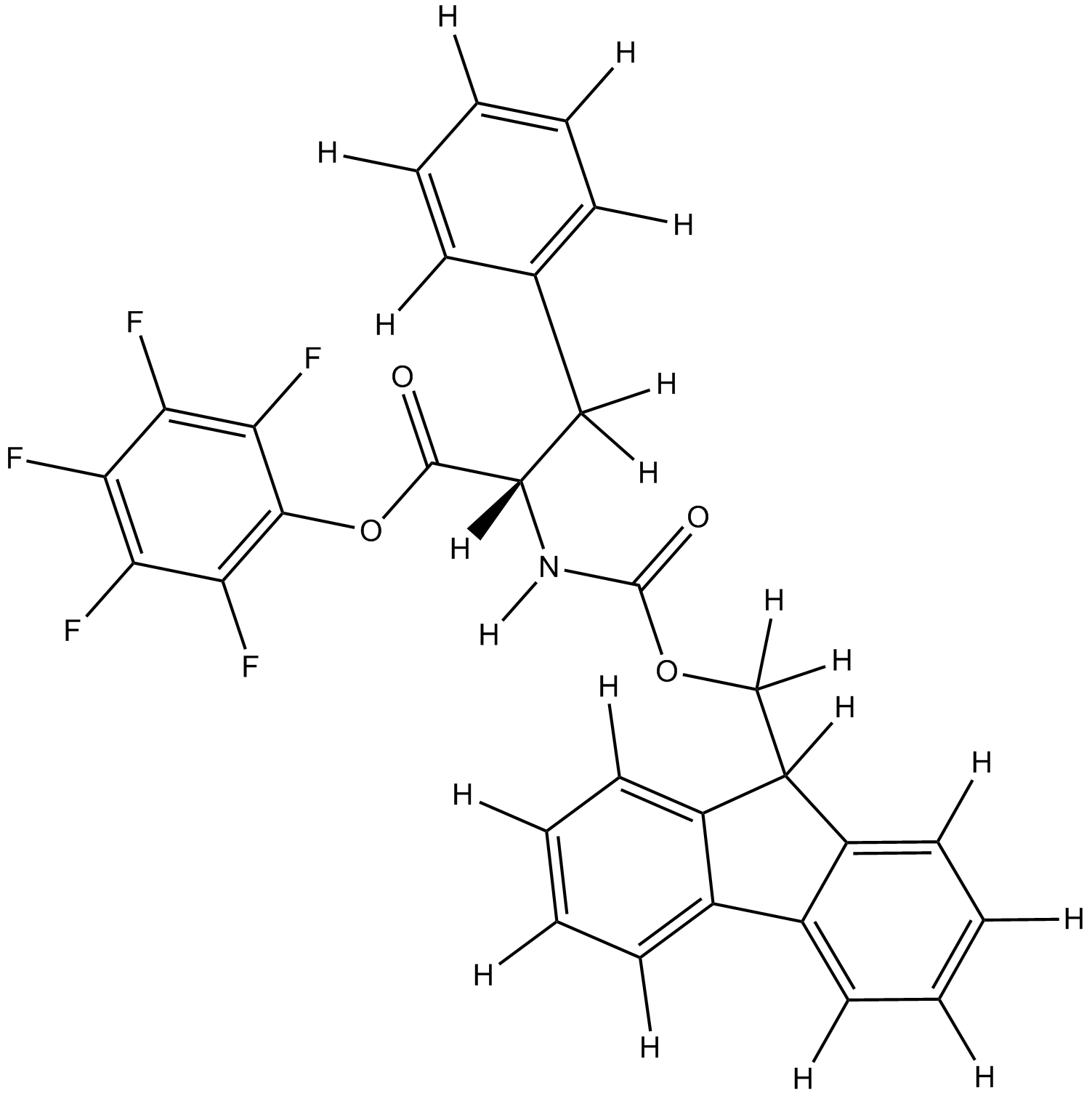 Fmoc-D-Phe-OPfp Chemische Struktur