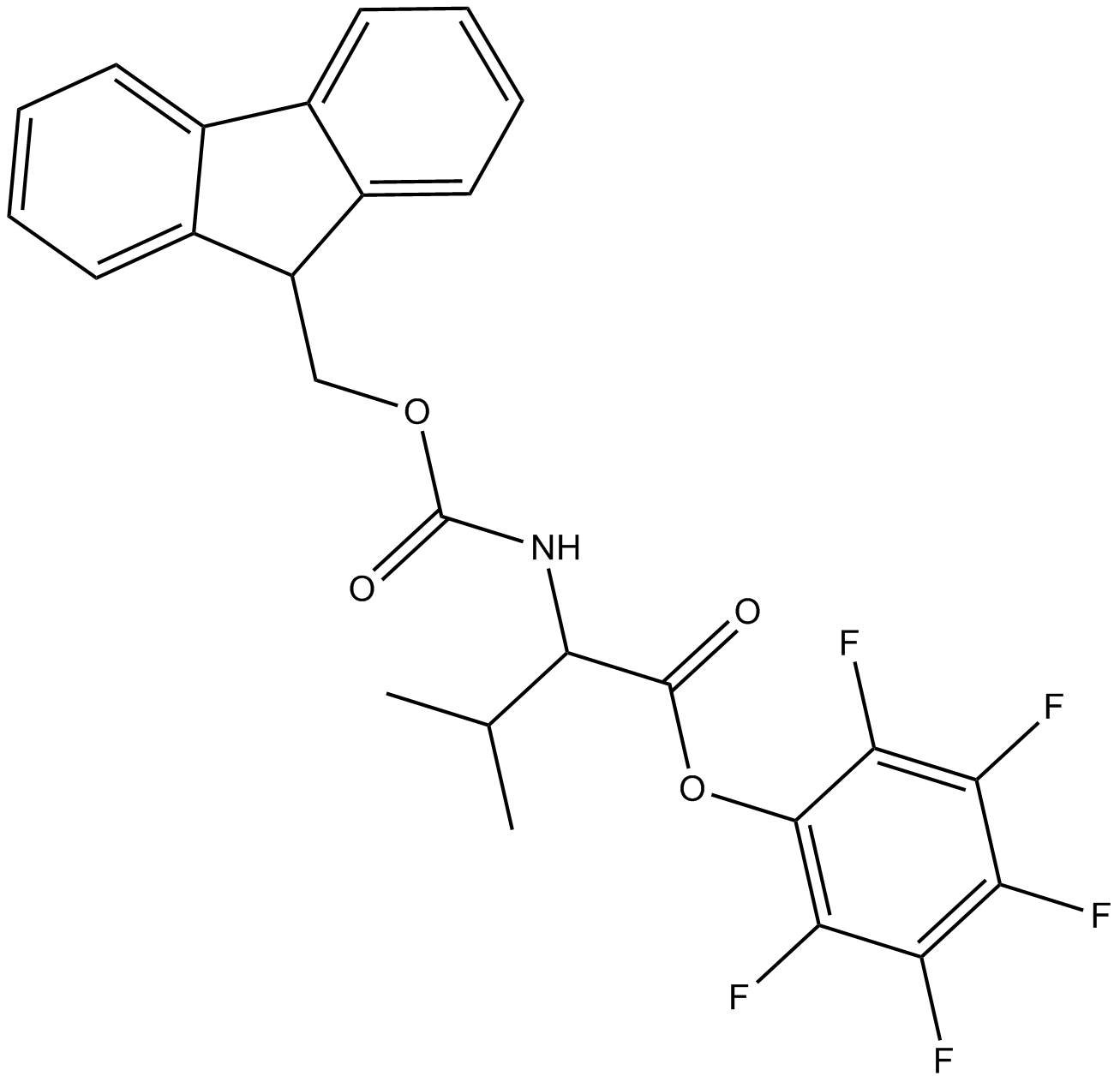 Fmoc-Val-OPfp  Chemical Structure