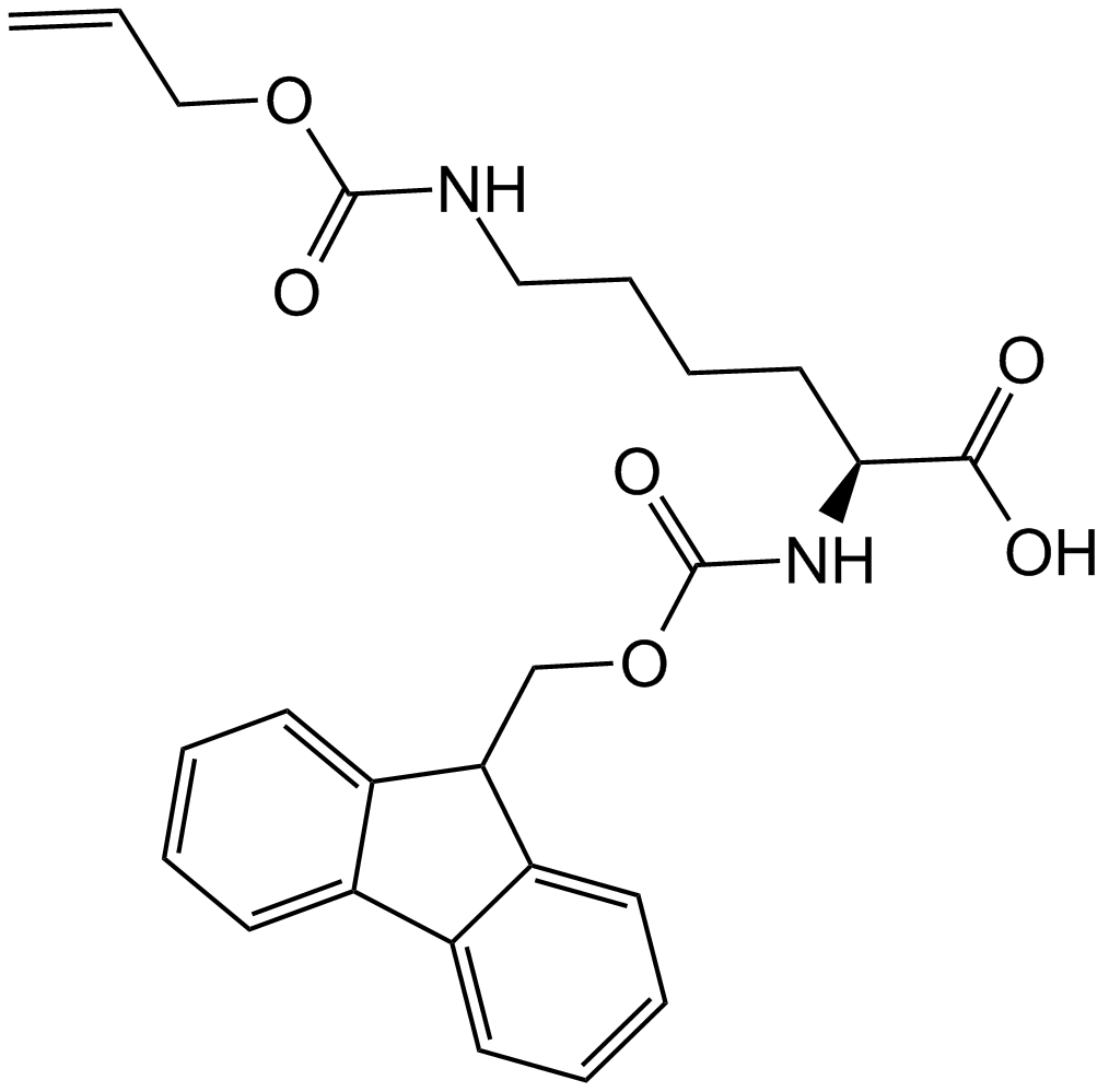 Fmoc-Lys(Aloc)-OH 化学構造