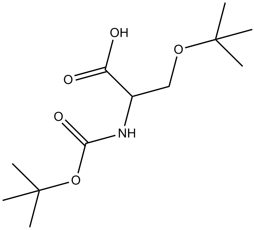 Boc-D-Ser(tBu)-OH 化学構造