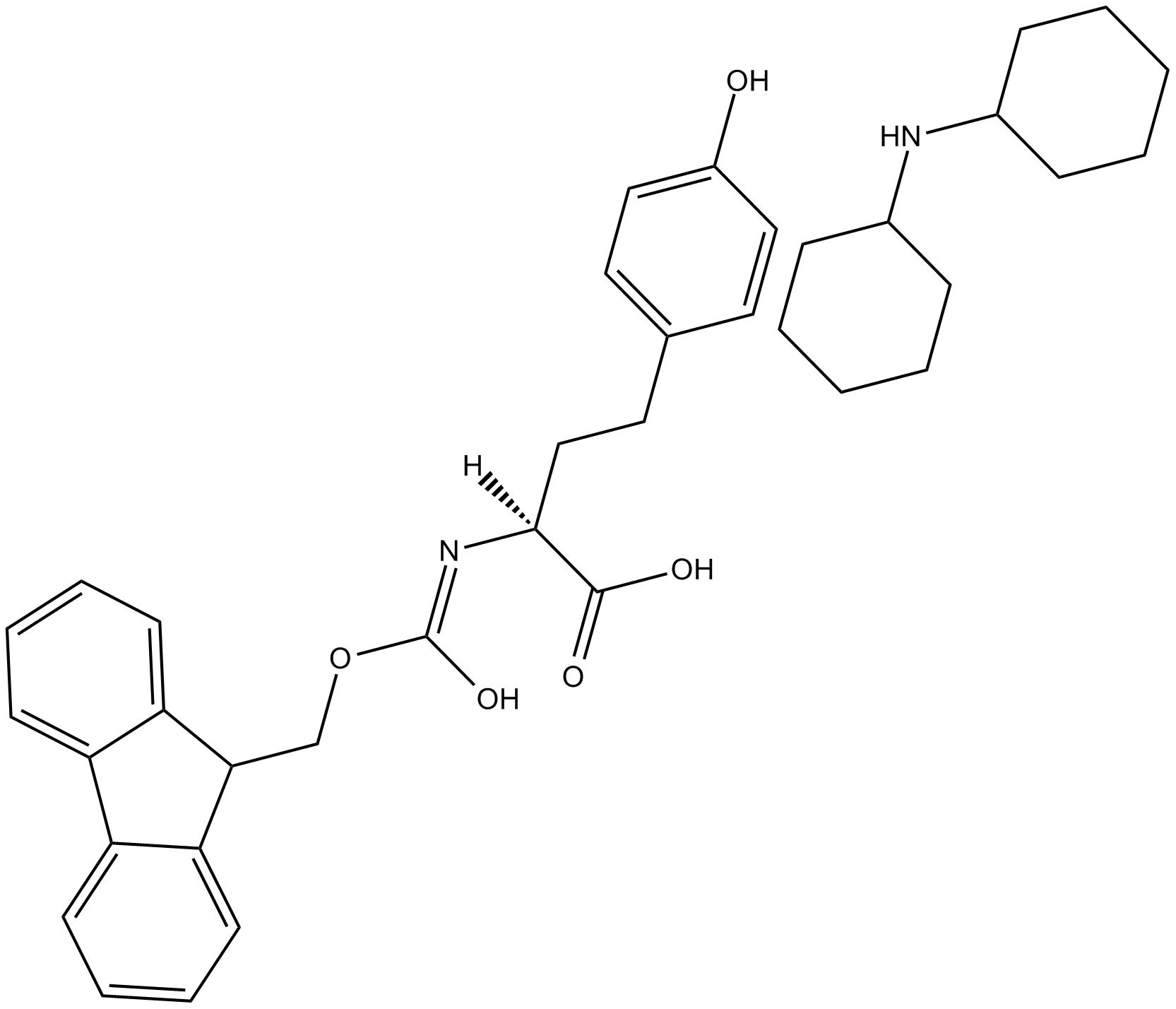 Fmoc-HoTyr-OH.DCHA Chemische Struktur