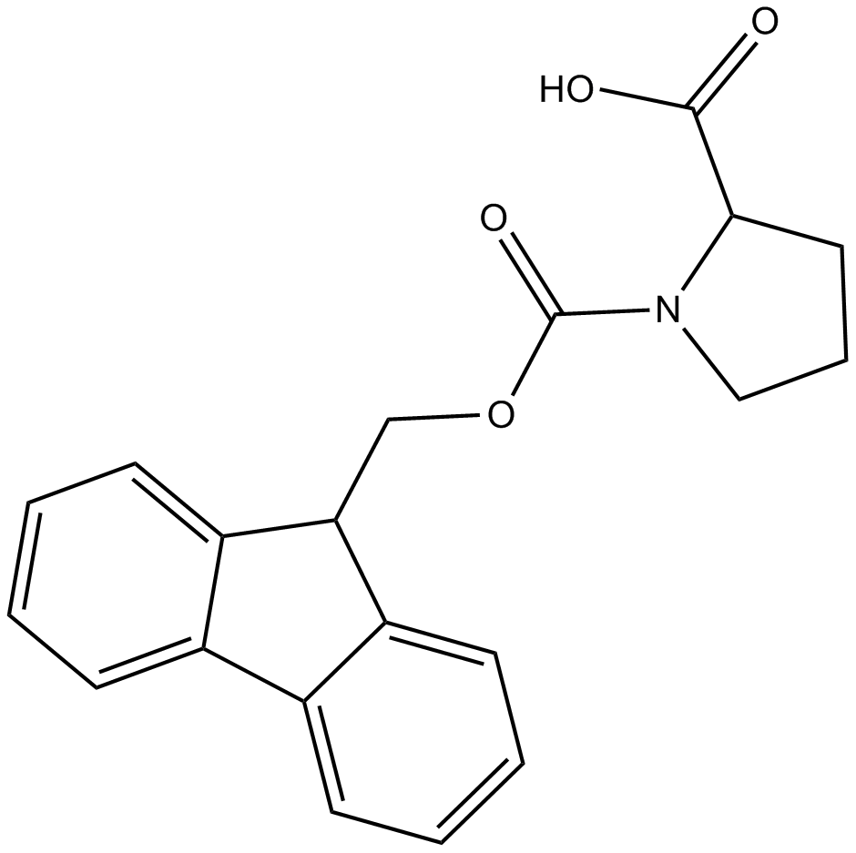 Fmoc-D-Pro-OH  Chemical Structure