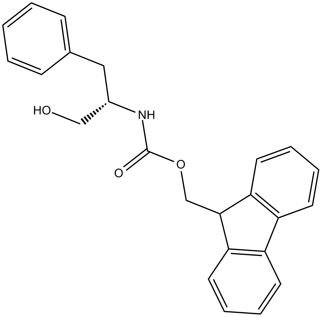 Fmoc-Phenylalaninol التركيب الكيميائي
