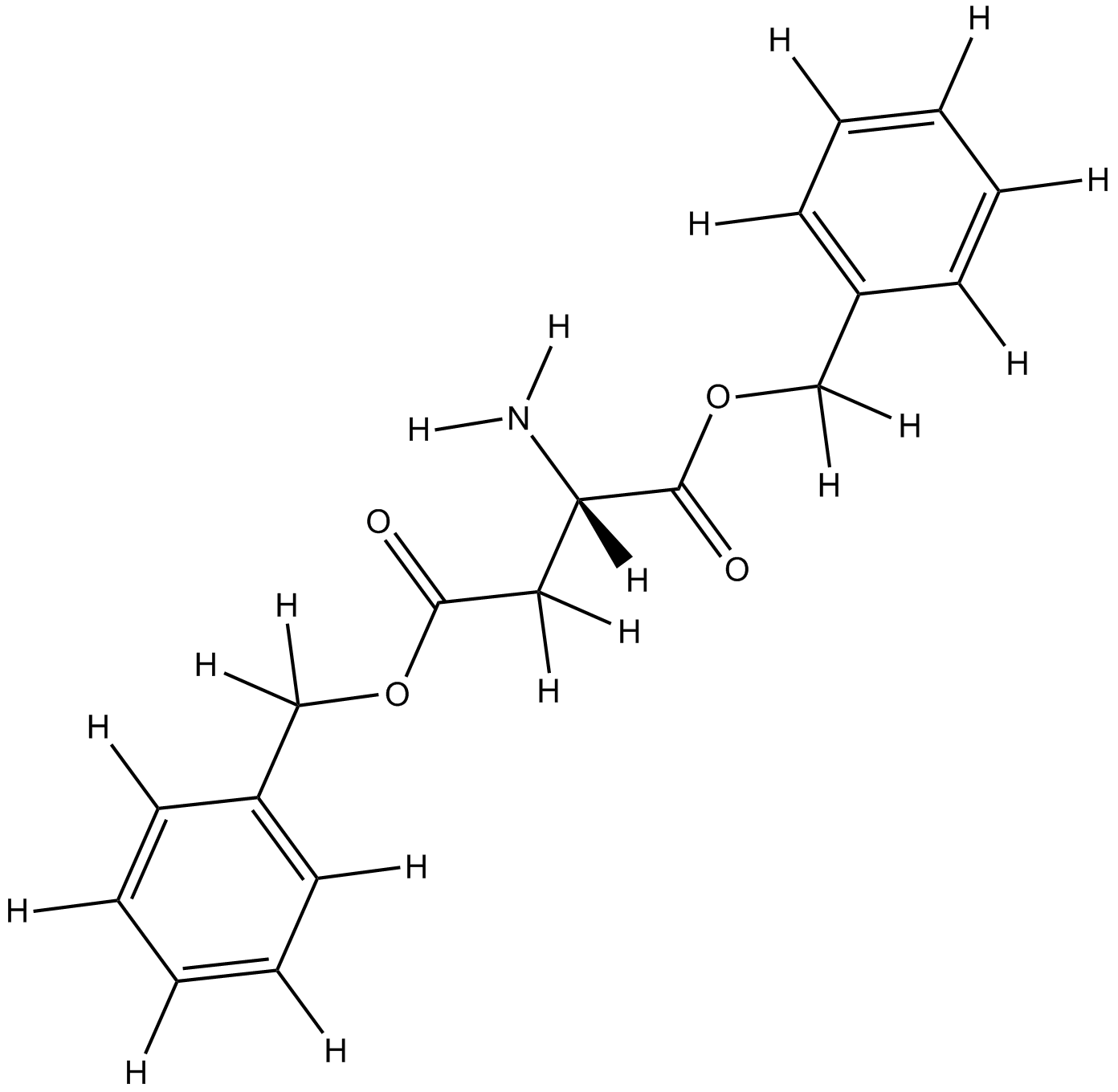 H-Asp(Bzl)-OBzl·HCl  Chemical Structure
