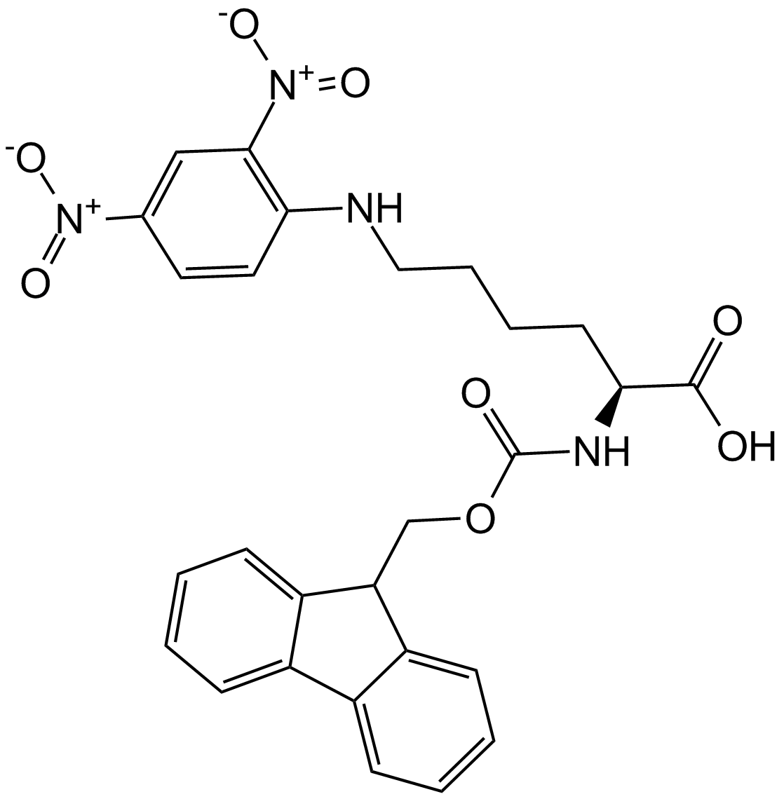 Fmoc-Lys(Dnp)-OH 化学構造