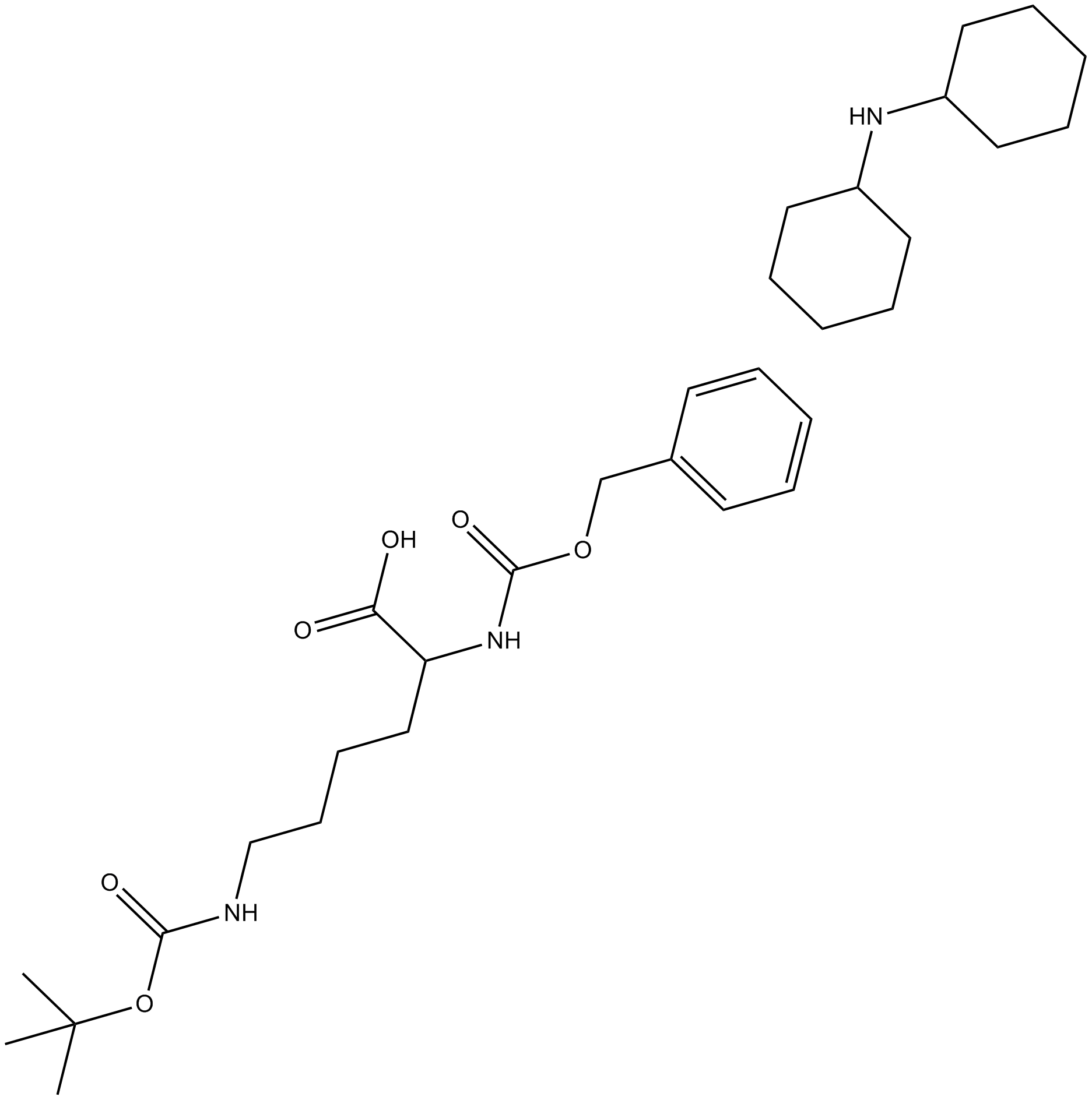 Z-Lys(Boc)-OH.DCHA Chemische Struktur
