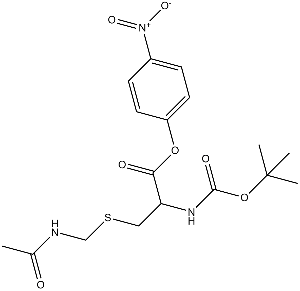 Boc-Cys(Acm)-ONp  Chemical Structure