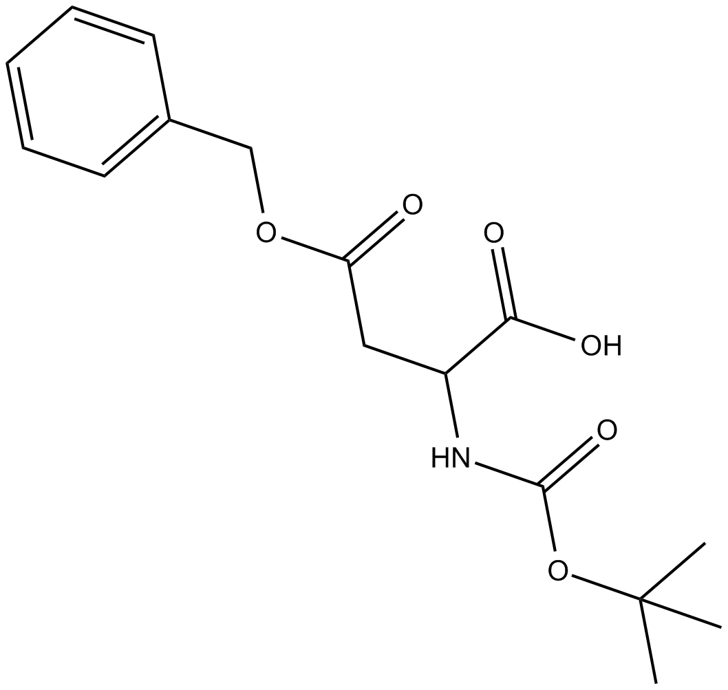 Boc-Asp(OBzl)-OH 化学構造