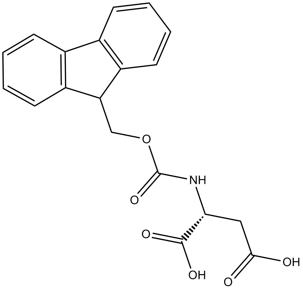 Fmoc-D-Asp-OH 化学構造