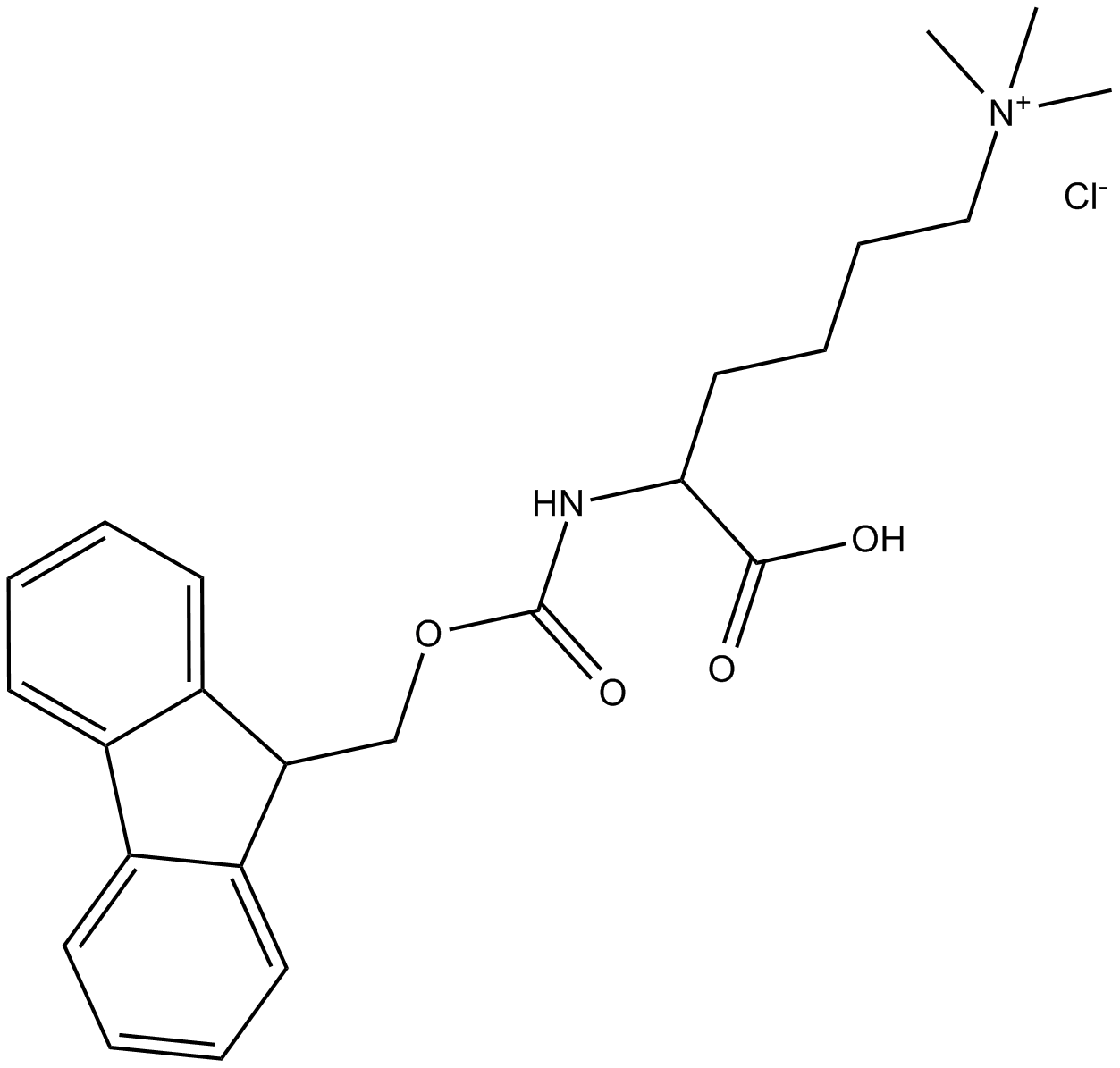 Fmoc-Lys(Me3)-OH  Chemical Structure