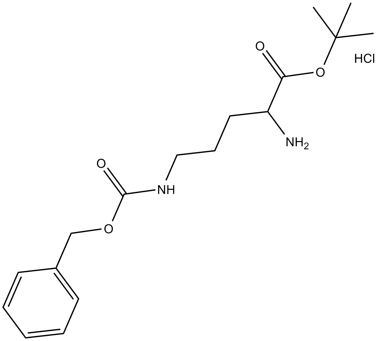 H-Orn(Z)-OtBu·HCl Chemische Struktur