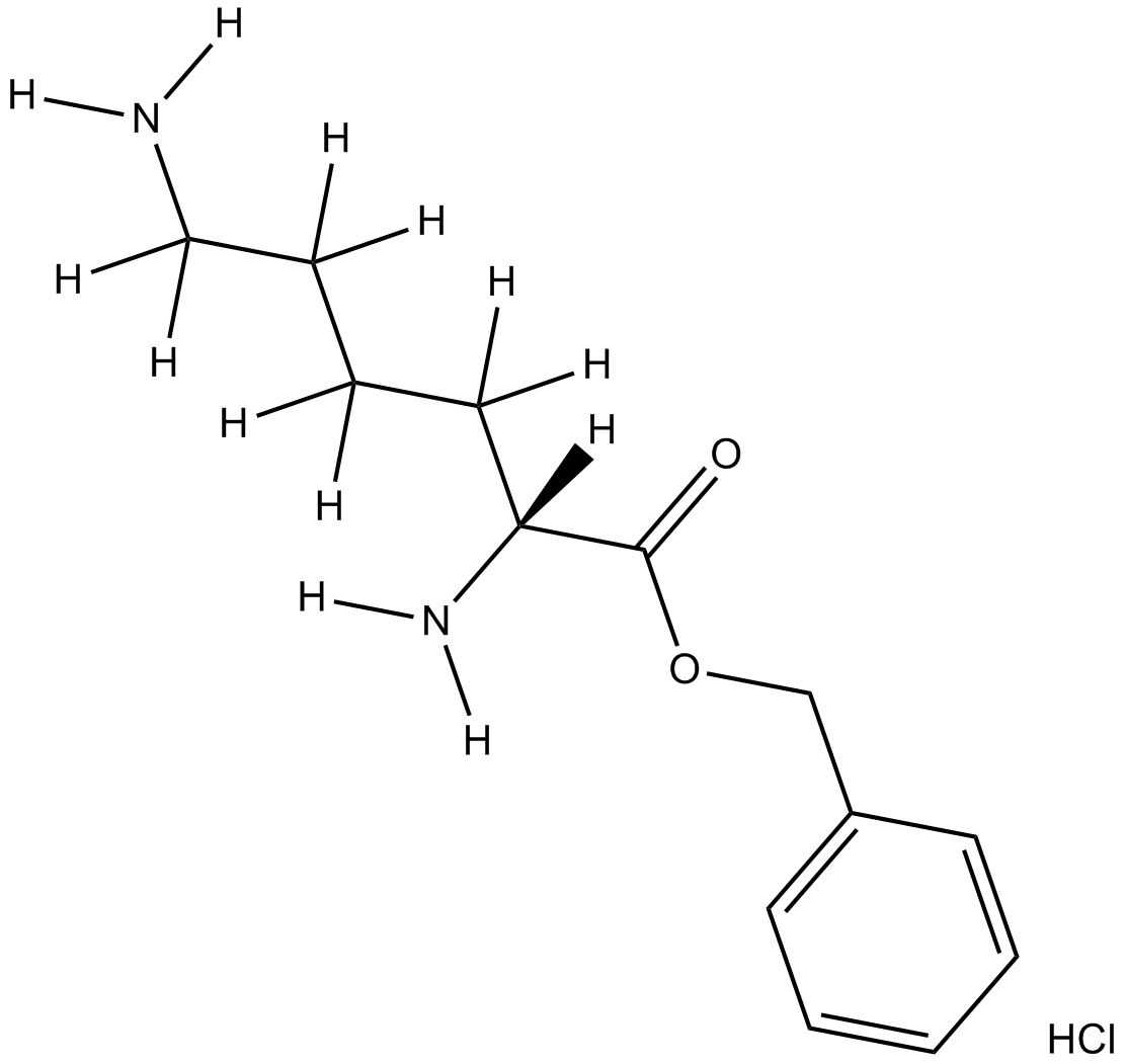 H-D-Lys-OBzl·HCl·TosOH 化学構造