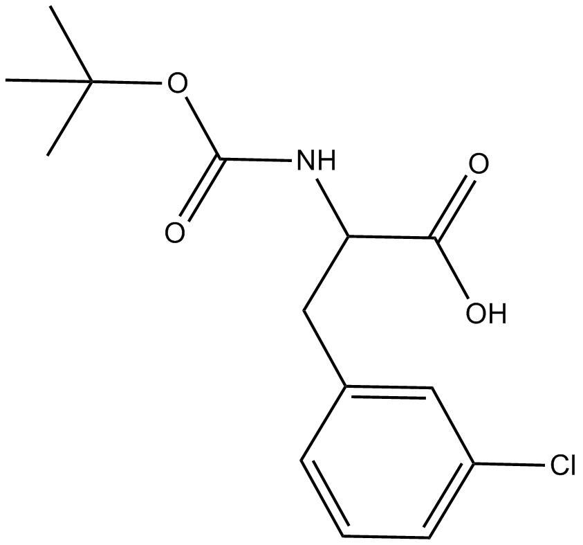 Boc-D-Phe(3-Cl)-OH  Chemical Structure
