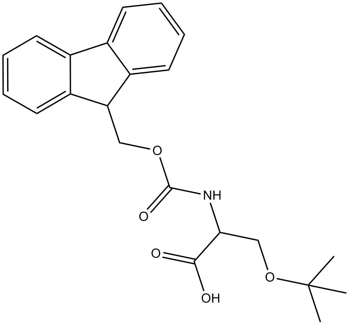 Fmoc-D-Ser(tBu)-OH 化学構造