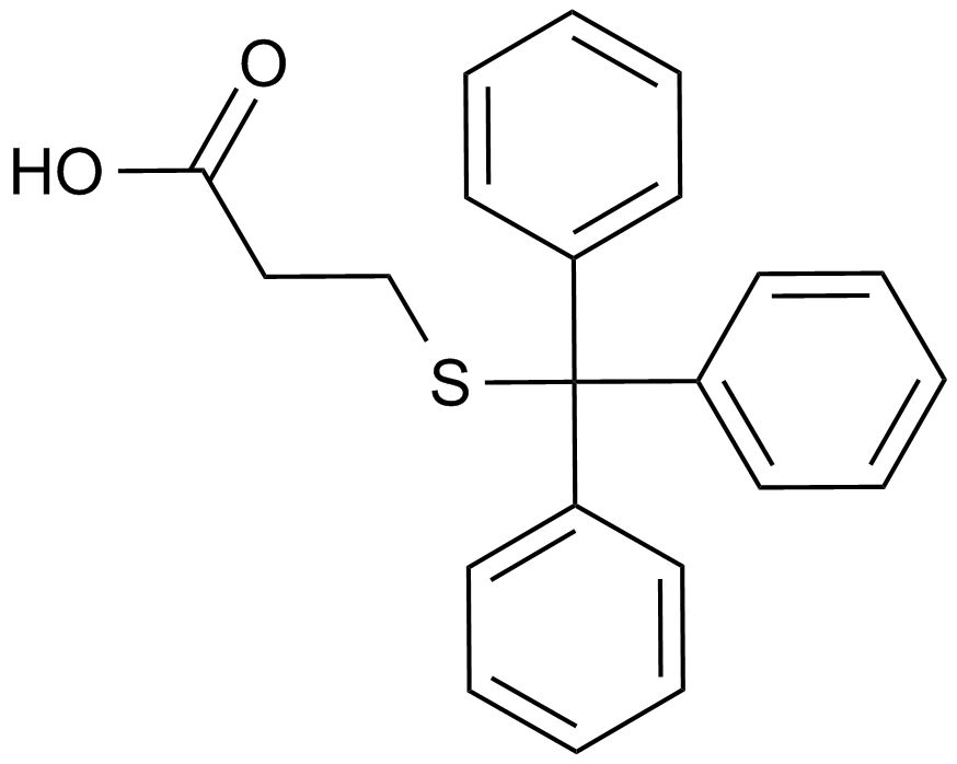 3-Tritylmercapto-Propionicacid  Chemical Structure