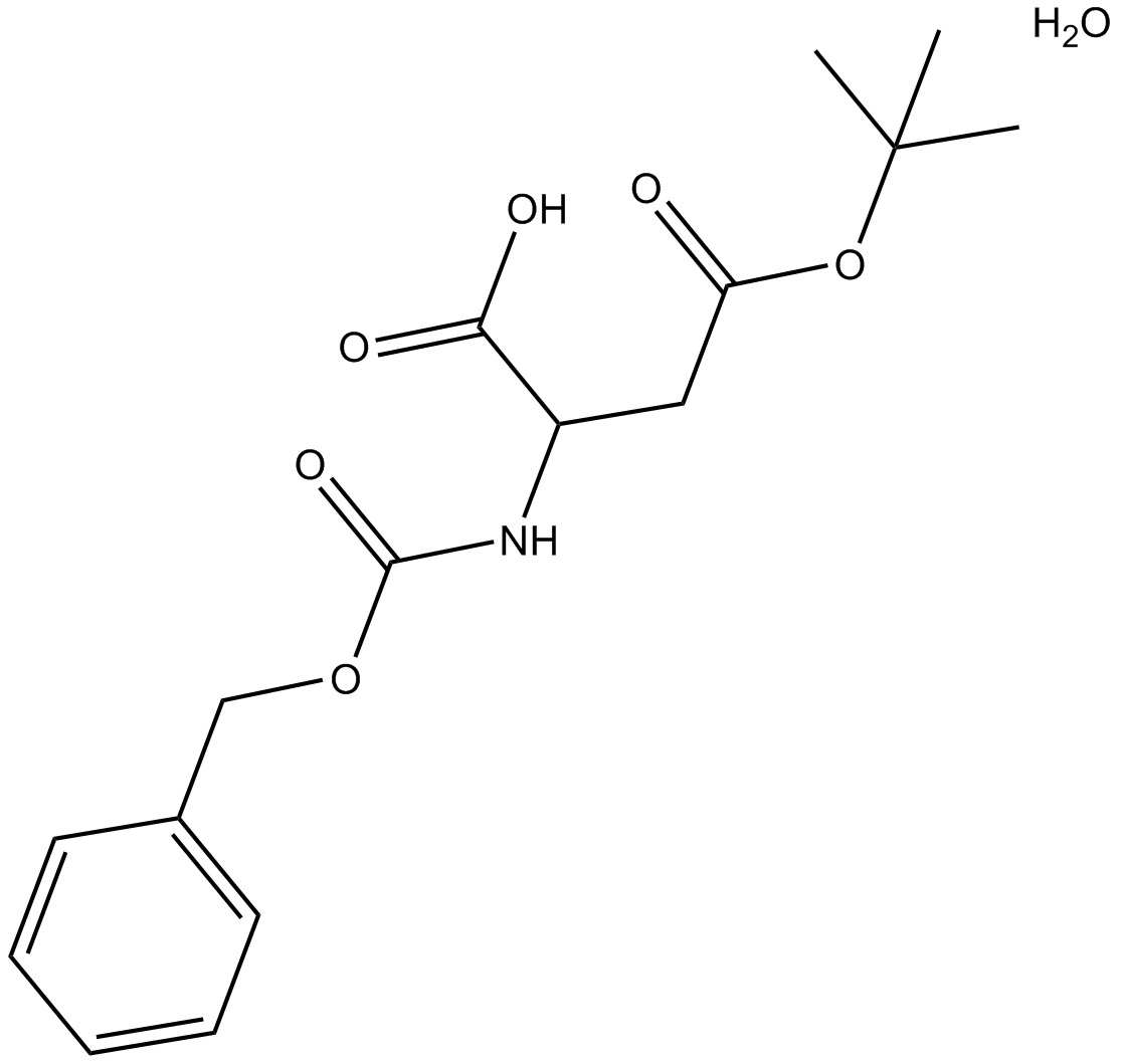 Z-D-Asp(OtBu)-OH·H2O  Chemical Structure