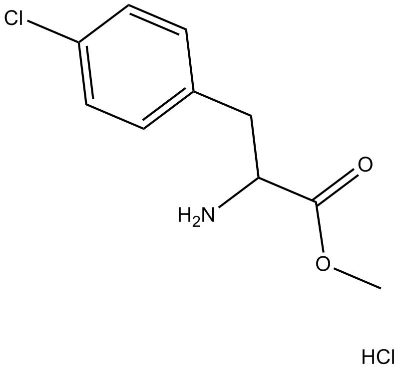H-DL-Phe(4-Cl)-OMe?HCl 化学構造