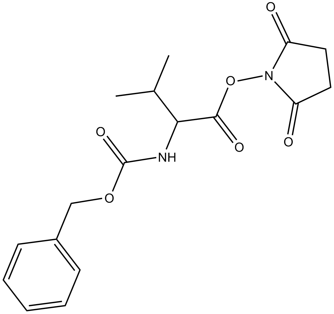 Z-Val-OSu Chemische Struktur