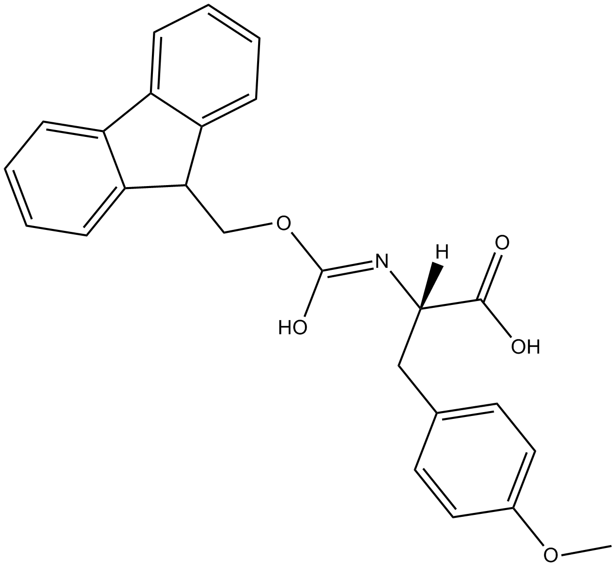 Fmoc-Phe(4-OMe)-OH，Fmoc-Tyr(Me)-OH Chemical Structure
