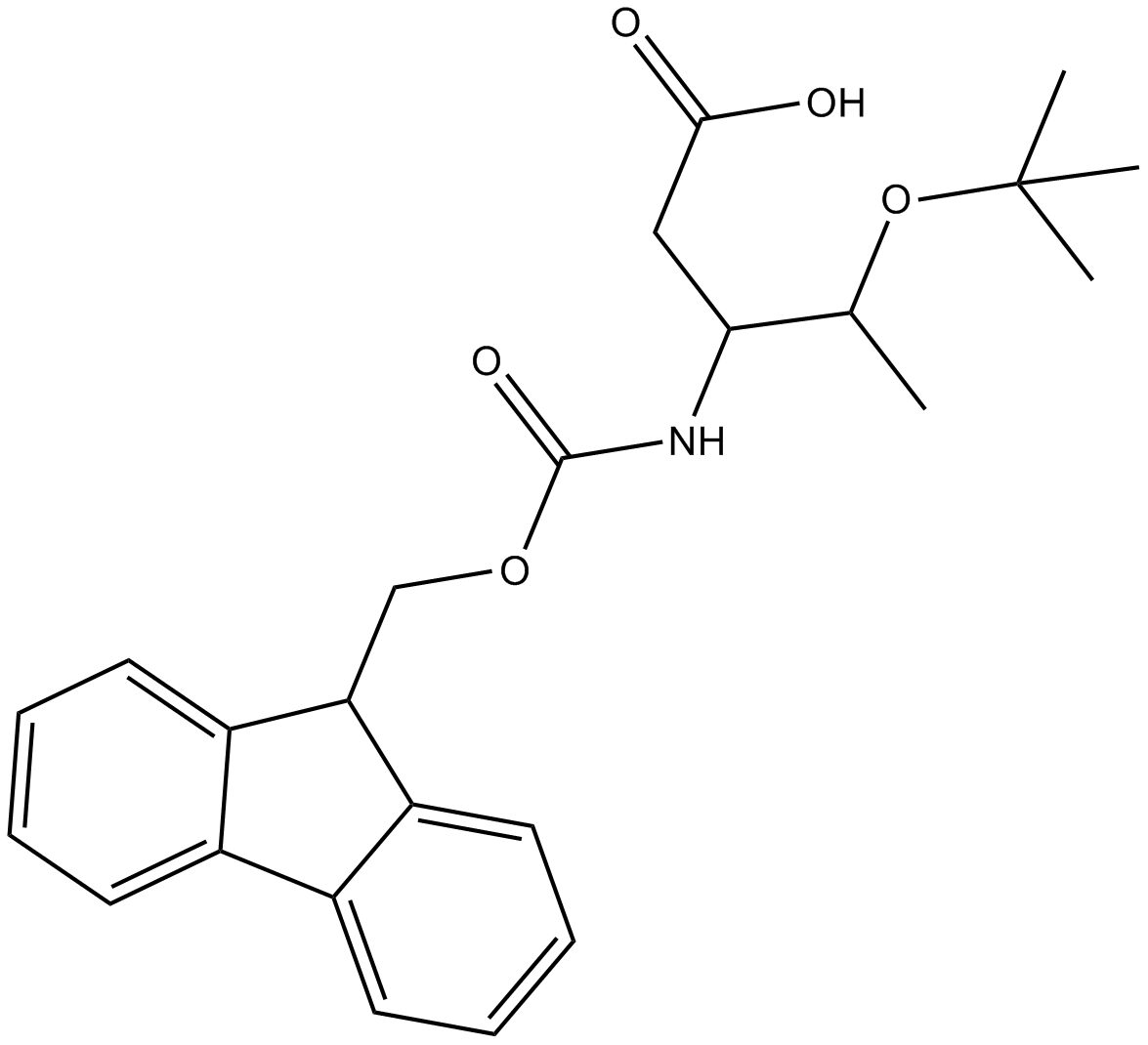 Fmoc-β-HoThr(tBu)-OH التركيب الكيميائي