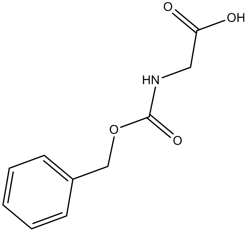Z-Gly-OH 化学構造