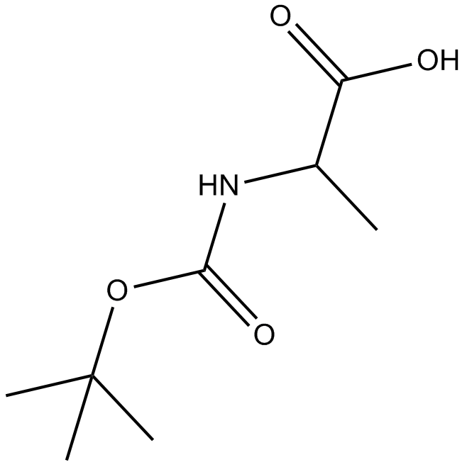 Boc-Ala-OH  Chemical Structure