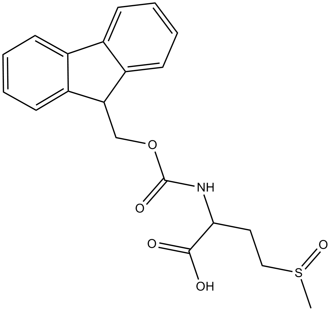 Fmoc-Met(O)-OH  Chemical Structure