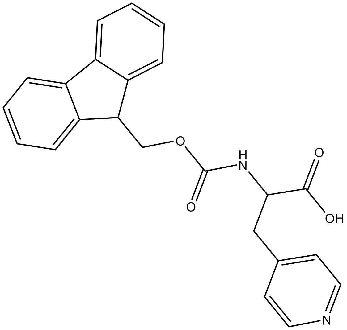 Fmoc-Ala(4-pyridyl)-OH التركيب الكيميائي