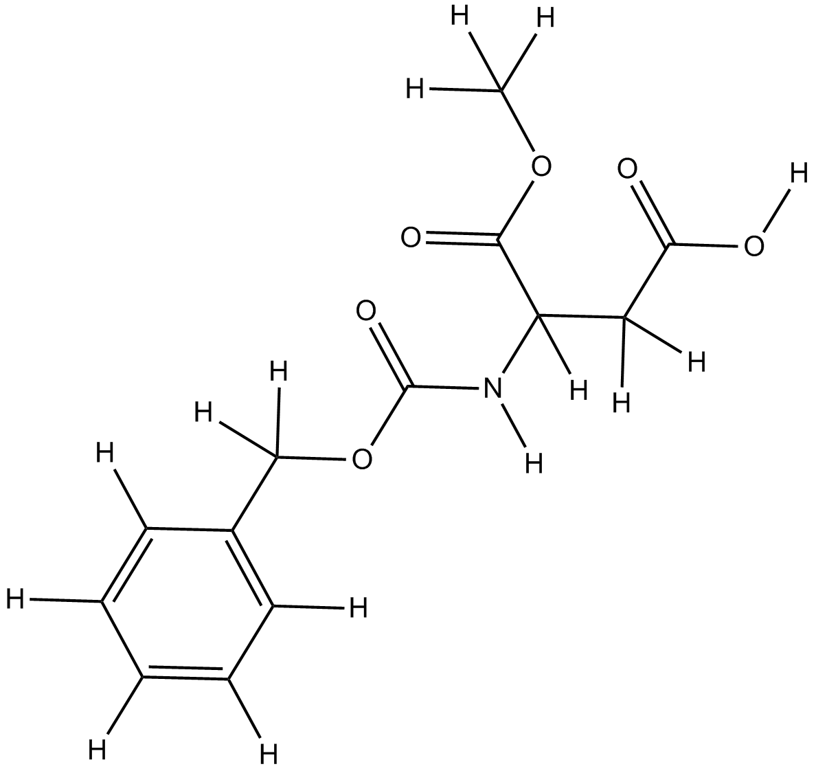 Z-D-Asp-OMe 化学構造