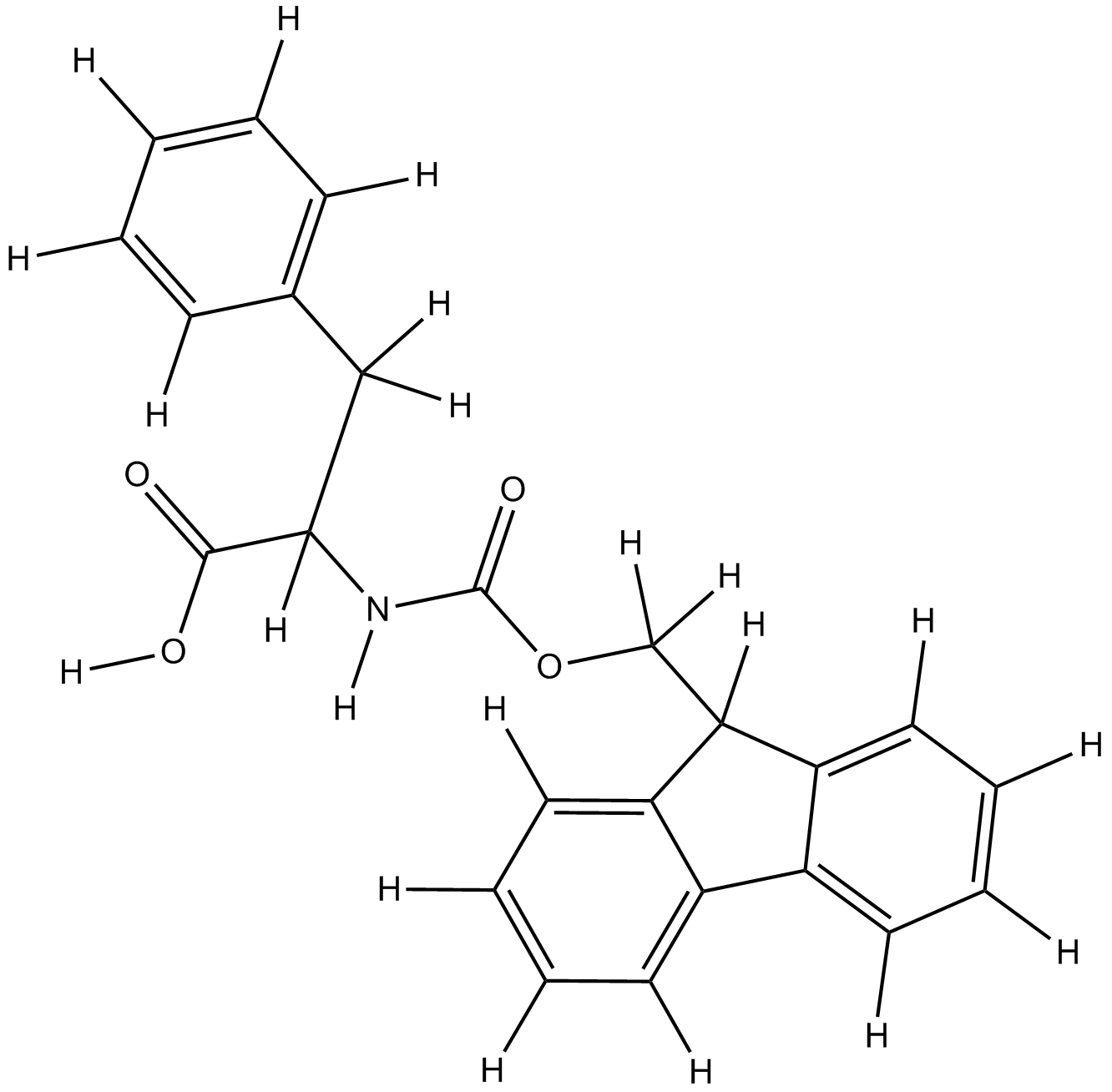 Fmoc-DL-Phe-OH  Chemical Structure