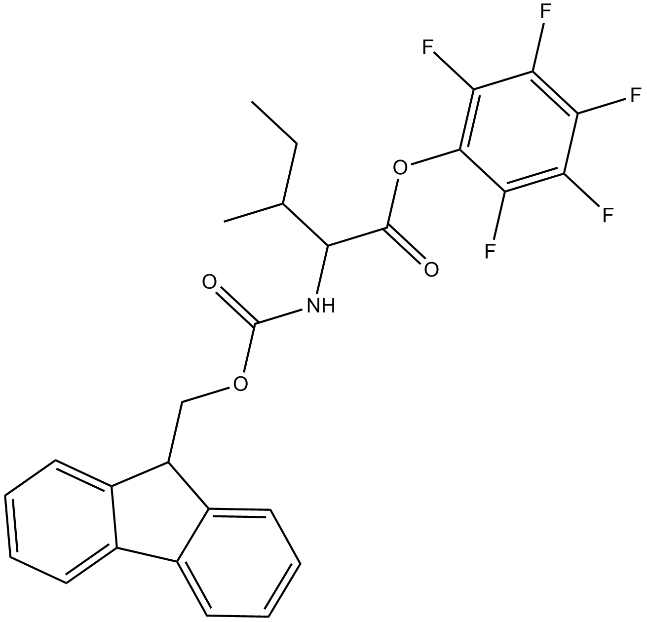 Fmoc-Ile-OPfp  Chemical Structure