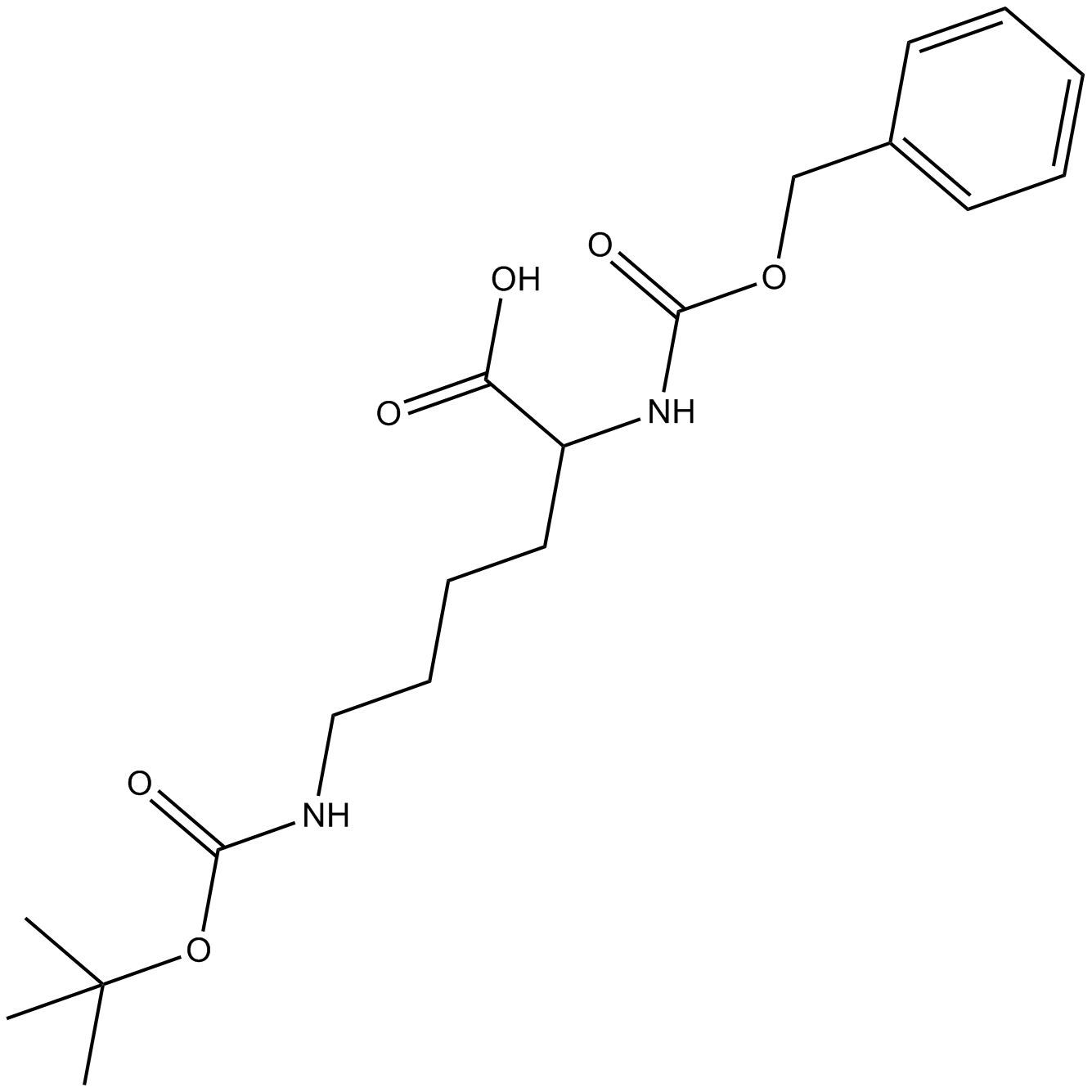 Z-Lys(Boc)-OH التركيب الكيميائي