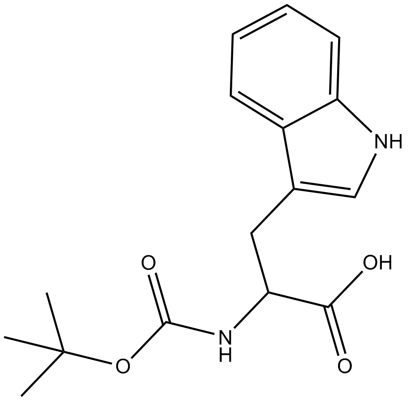 Boc-D-Trp-OH  Chemical Structure