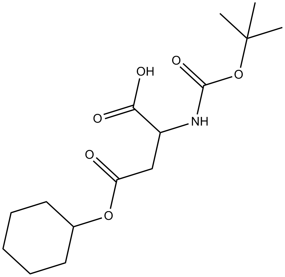 Boc-D-Asp(OcHex)-OH  Chemical Structure